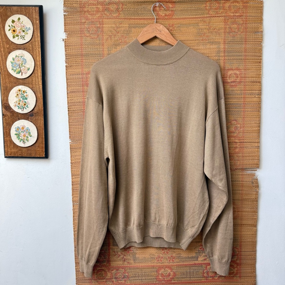 Pronto Uomo Silk Mock Neck Sweater